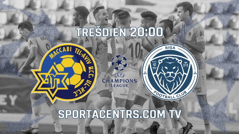 Sportacentrs.com TV: "Riga" pret "Maccabi" Čempionu līgā - viss izšķirsies vienā spēlē!