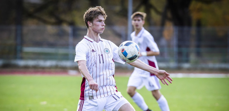 Latvijas U19 futbola izlase dosies uz treniņnometni Liepājā