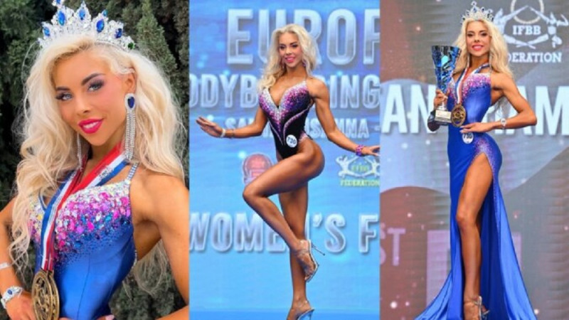 Latvijas fitnesa sportiste tiek kronēta par IFBB absolūto Eiropas čempioni