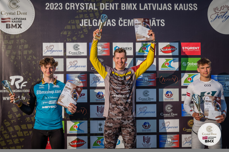 Krīgers dzimtajā trasē uzvar ''Crystal Dent'' BMX Latvijas kausa 2. posmā
