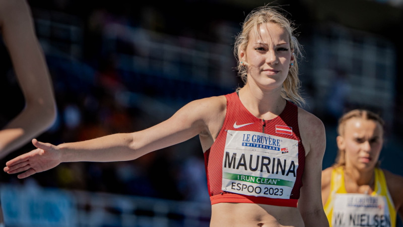 Mauriņa astotā Eiropas U23 čempionāta 800 metru finālā, Blaževiča nepabeidz septiņcīņu
