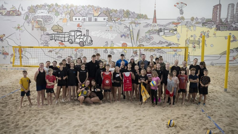 Bezmaksas jauniešu pludmales Volejbola treniņi "Beach Arena" – solis jauniešu sporta attīstībā