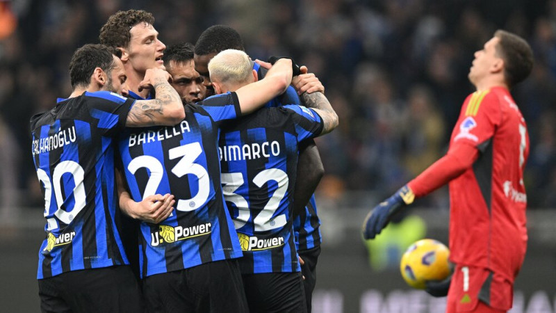 Līdere ''Inter'' Derby d'Italia izcīna minimālu uzvaru pār ''Juventus''