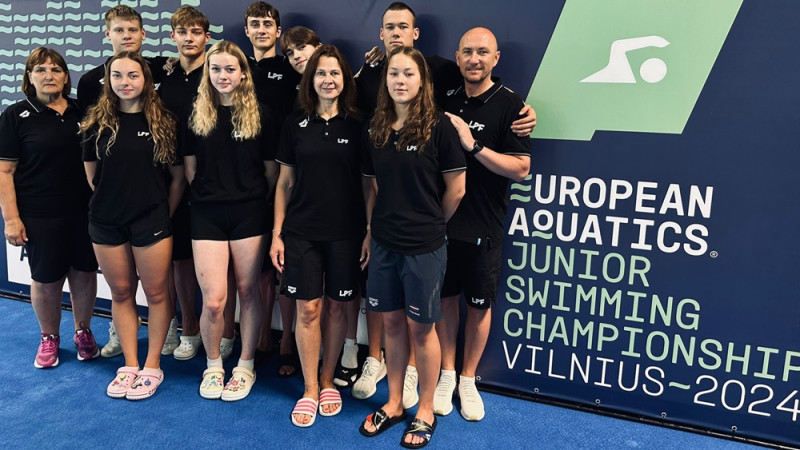 Eiropas junioru čempionātā peldēšanā Latviju pārstāvēs rekordliels sportistu skaits