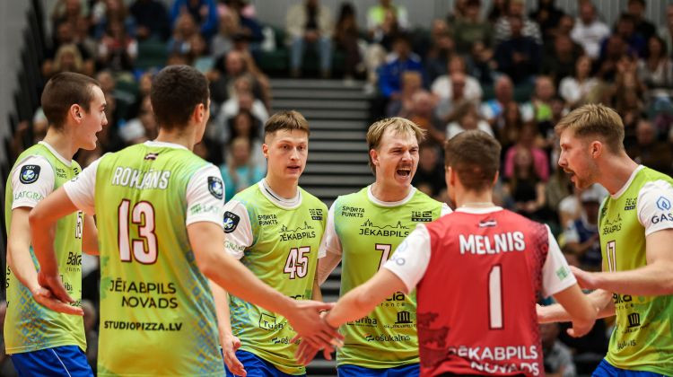 Jēkabpils "Lūši" izcīna Latvijas volejbola čempionāta bronzas medaļas