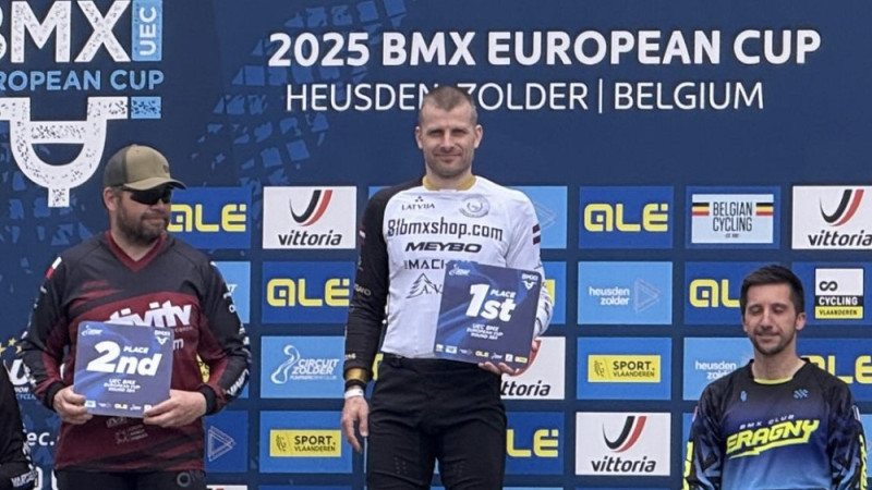 "Mītavas kumeļu" krūzeriem un Švalkovskai godalgas UEC BMX EK 4. posmā