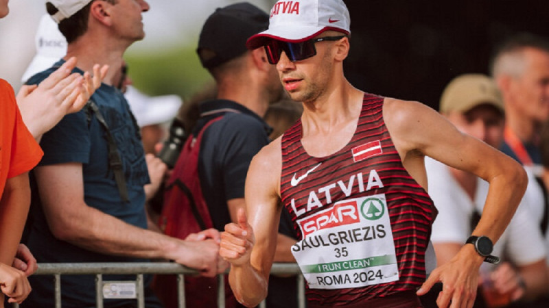 Saulgriezis ar personīgo rekordu un Liepiņa uzvar arī Latvijas čempionātā 20km soļošanā