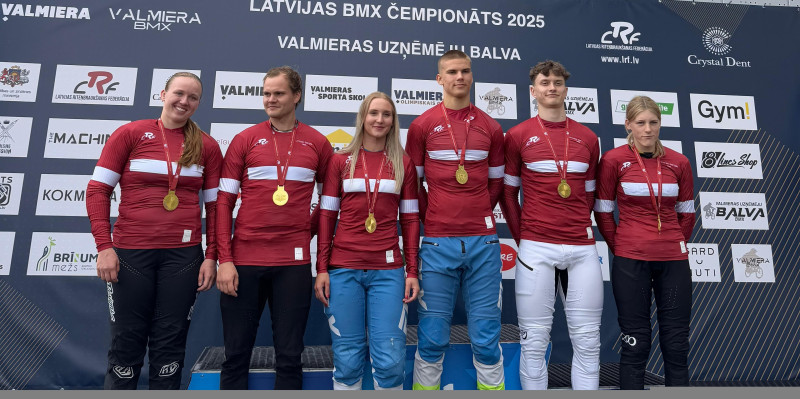 Pedraudzis, Stūriška un Apels — labākie BMX Latvijas čempionātā Valmierā