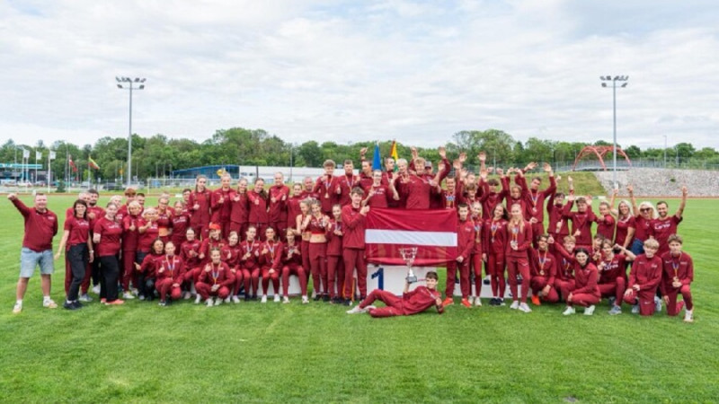 Latvijas jauno vieglatlētu triumfs Baltijas U16 čempionātā