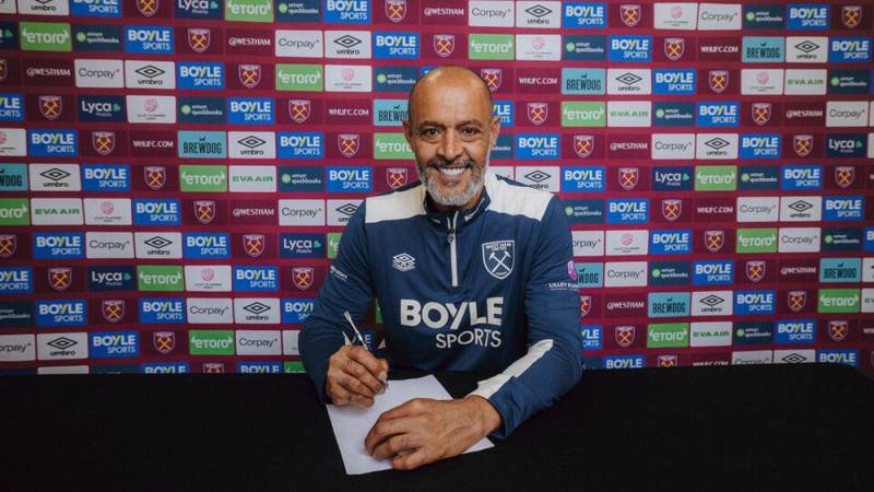 "West Ham" galvenā trenera amatā apstiprina Nunu