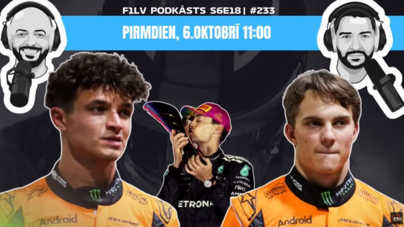 Klausītava | F1LV podkāsts: Pēc Singapūras GP - "McLaren" tituls un konflikts