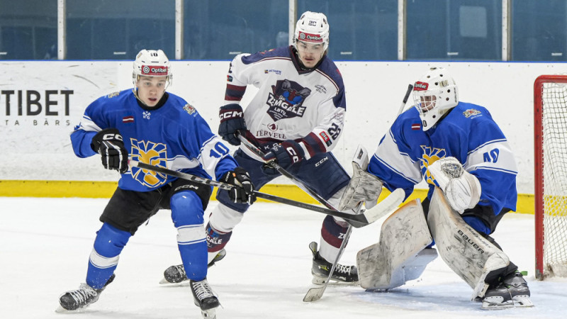 Zabusova divi vārti glābj "Zemgali" pret "Rīgas HS", Jekimovam pieci punkti uzvarā pret lietuviešiem