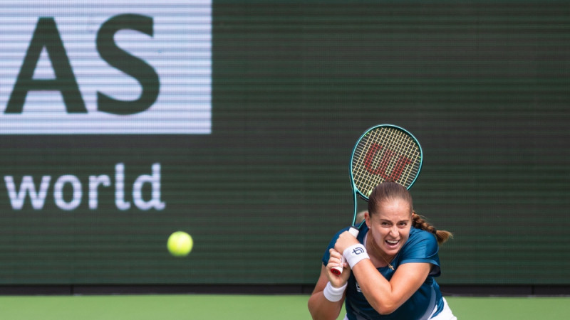 Ostapenko tēmēs uz karjeras otro Maiami 1/4 finālu