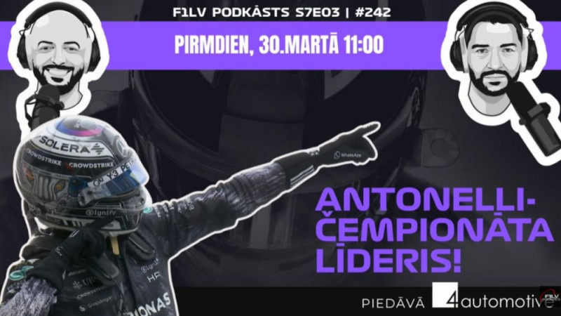 Klausītava | "F1LV podkāsts": Pēc Japānas GP - Antonelli čempionāta vadībā