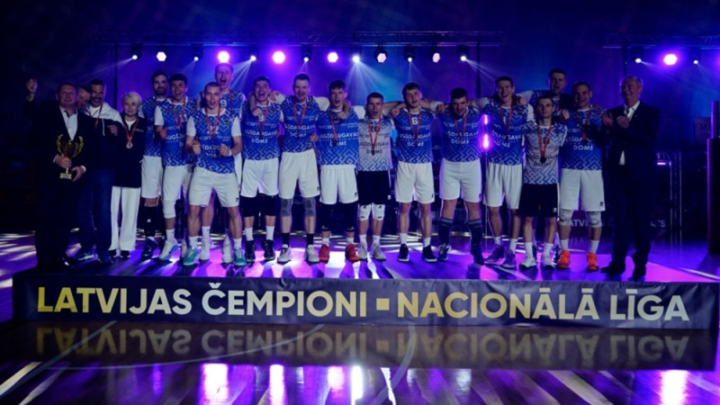 Nacionālās līgas finālā triumfē "Amber Volley", "Augšdaugavai" bronzas medaļas