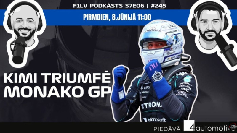 Klausītava | F1LV podkāsts: Pēc Monako GP - Antonelli triumfs