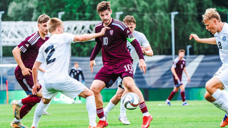 Latvijas U21 valstsvienība ļoti sāpīgi izlaiž no rokām Baltijas kausu