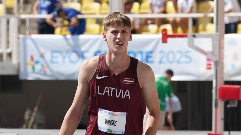 Diska metējs Samauskis ar nacionālo rekordu iekļūst U20 PČ finālā