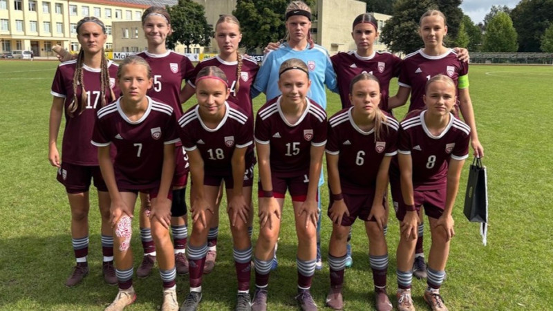Latvijas U15 futbolistēm drūms neizšķirts pret igaunietēm