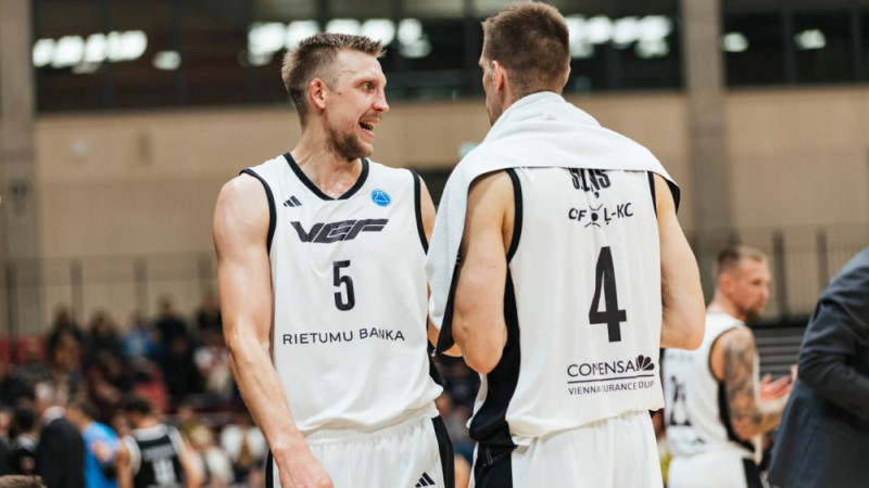"VEF Rīga" FIBA Eiropas kausa ievadā samet simtiņu un sakauj Bulgārijas vicečempionus